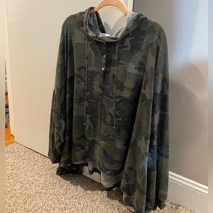 Shop Talulah flowy camo thermal top